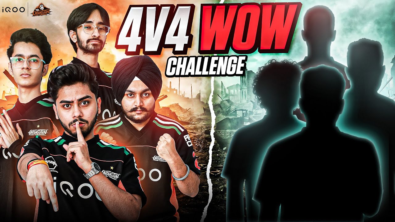 4 Vs 4 WOW with team GDR @GodsReignIN  | iQOO Orangutan #akop #iQOO15 #iQOO