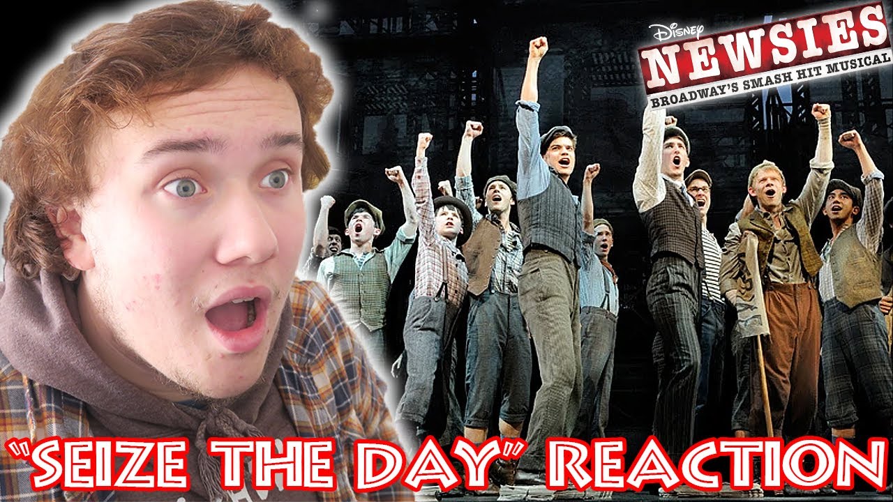 ACTING STUDENT REACTS To 'Seize the Day!'  - Disney's Newsies Reaction!