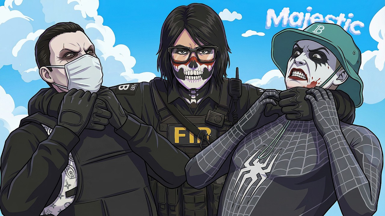 НАРВАЛСЯ НА МЕРЗКИХ ВЫСЕРОВ в ГТА 5 РП / MAJESTIC RP