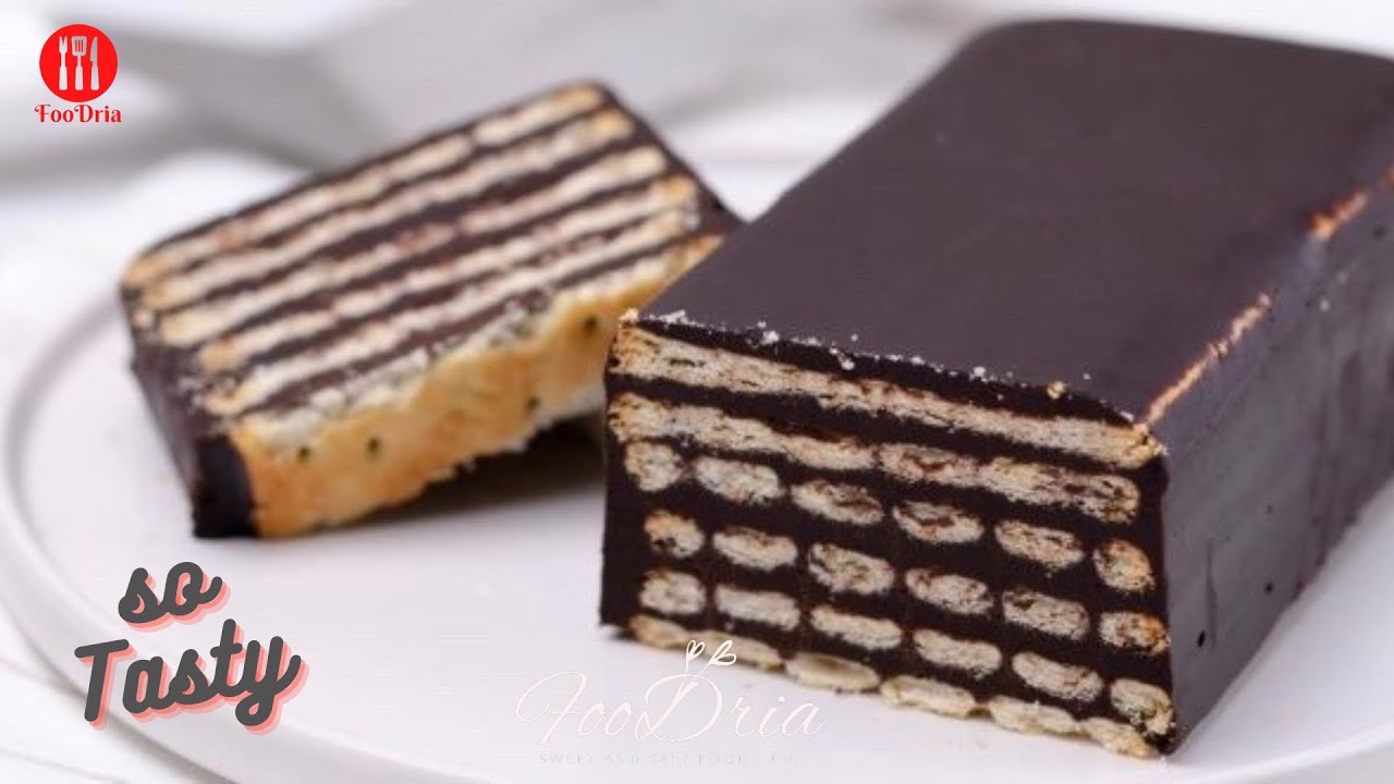 Soft and delicious chocolate cake, no bake! Dessert recipes by FooDria