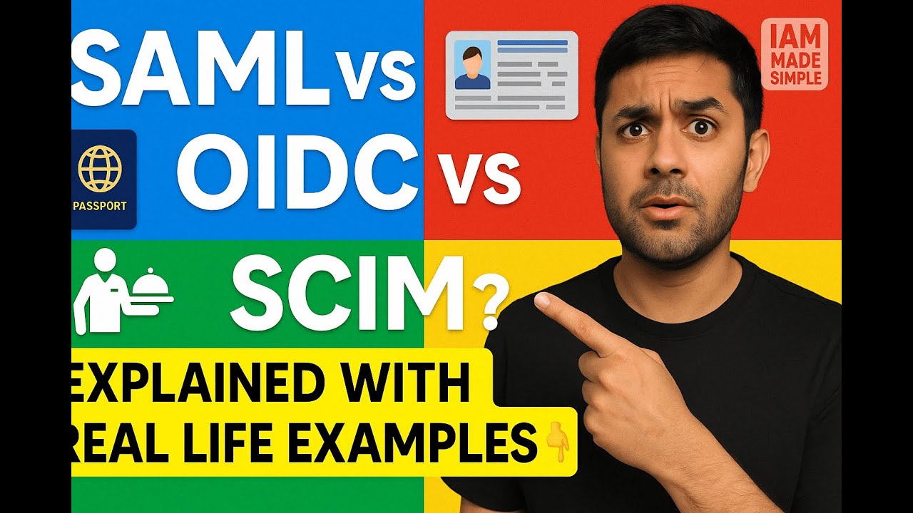 SAML vs OIDC vs API vs SCIM (Explained Like You&rsquo;re 5!) | IAM Basics Made Simple