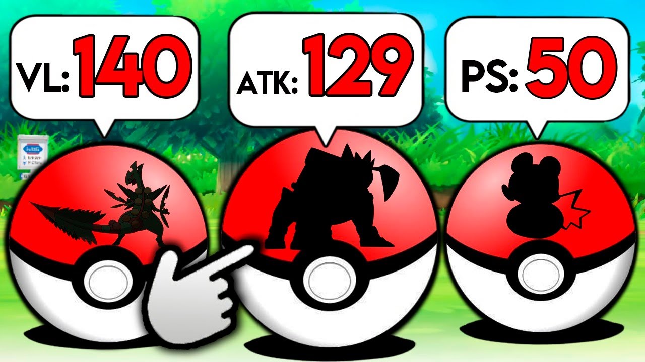 Eligiendo POKÉMON INICIALES pero SOLO sabiendo su ESTADÍSTICA MÁS ALTA ❓