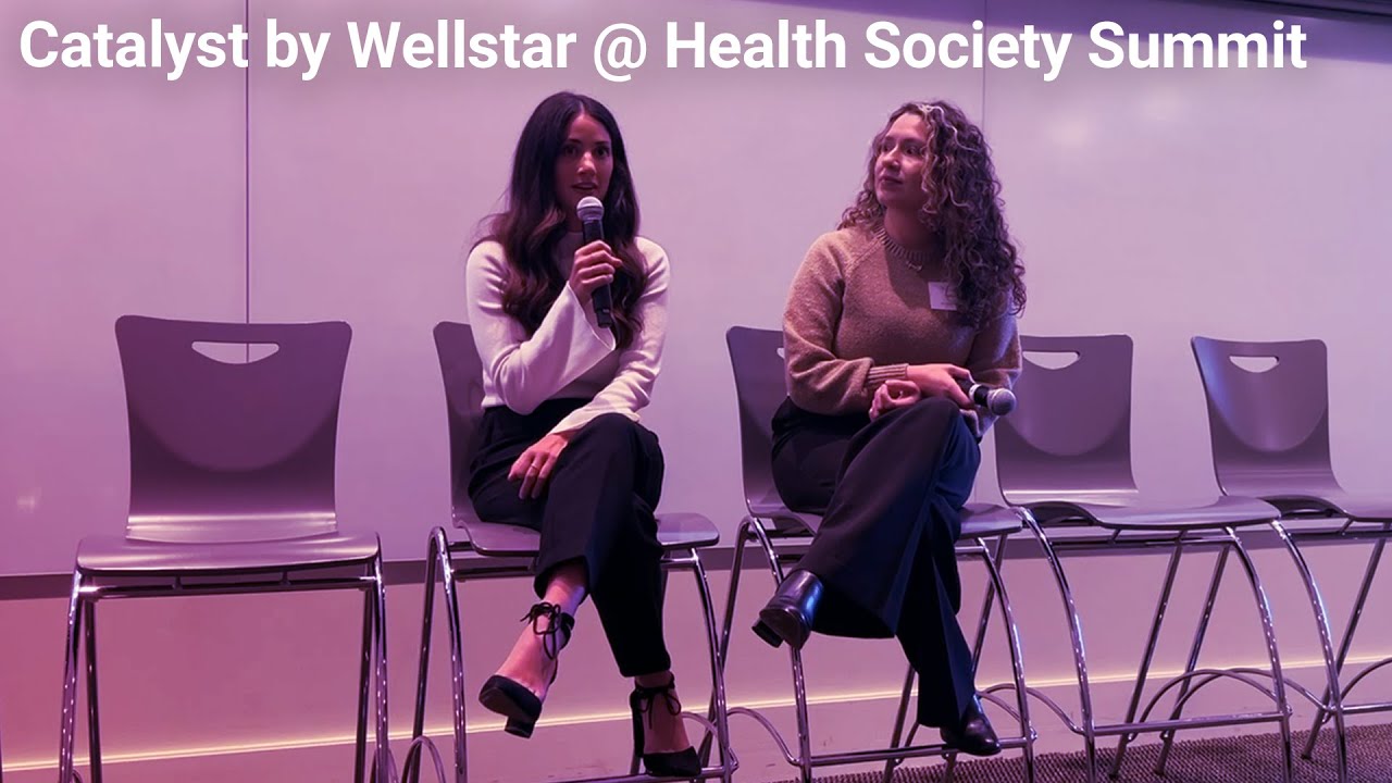 Jaimie Clark and Stefanie Diaz speak at the Health Society Summit