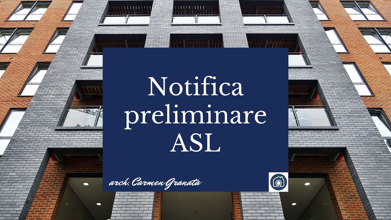 Notifica preliminare ASL