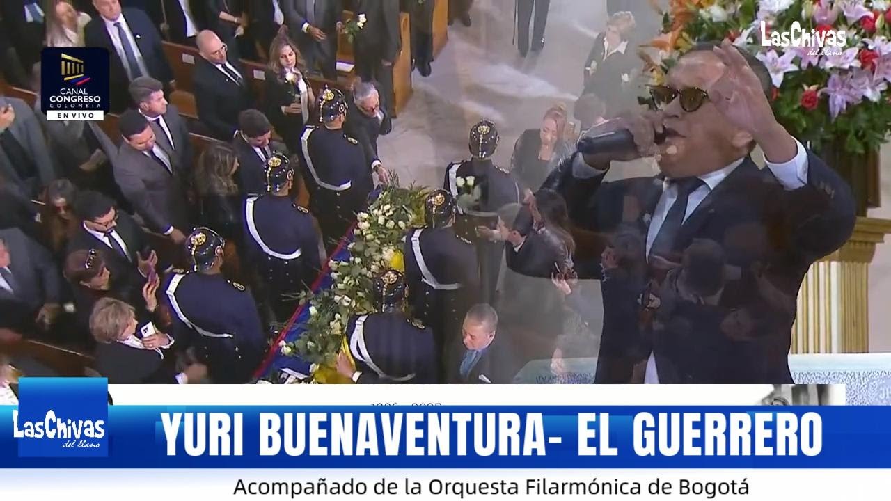 Yuri Buenaventura canta en funeral de Miguel Uribe
