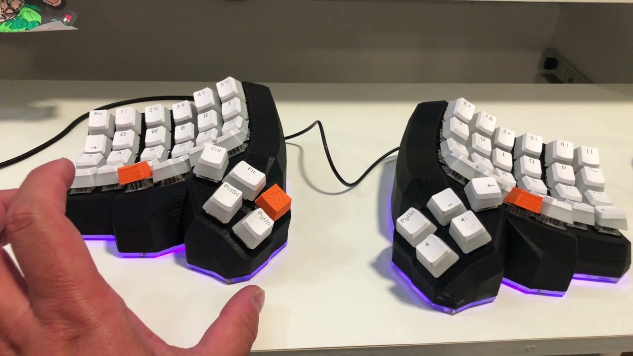 Возможности и впечатления от кастомной сплит-клавиатуры Dactyl Manuform