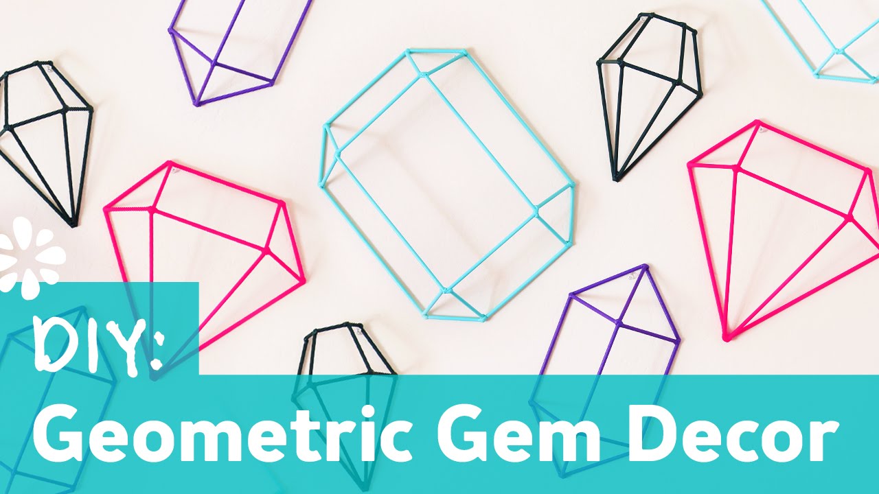 DIY Geometric Gem Decor Wall Art | Sea Lemon