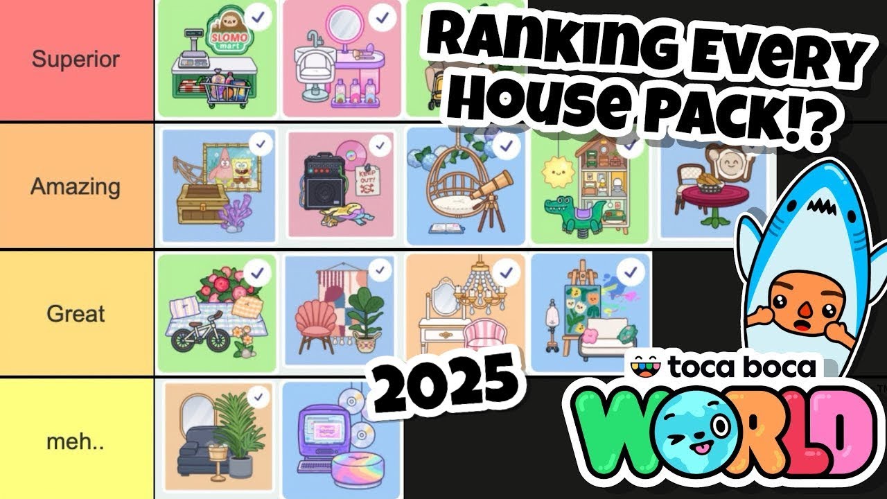 Рейтинг всех наборов Home Designer в Toca Boca World!? | 2025