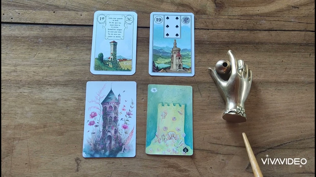 PETIT LENORMAND SIGNIFICATION SYMBOLIQUE 🗼TOUR 19🗼#lenormand #oracle #formation #cartomancie