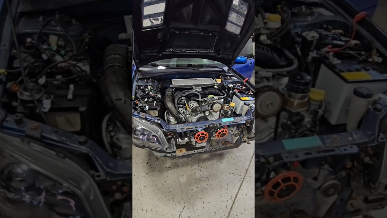 World's first 2022+ WRX FA24DIT swap into a GD WRX/STI.....first start 