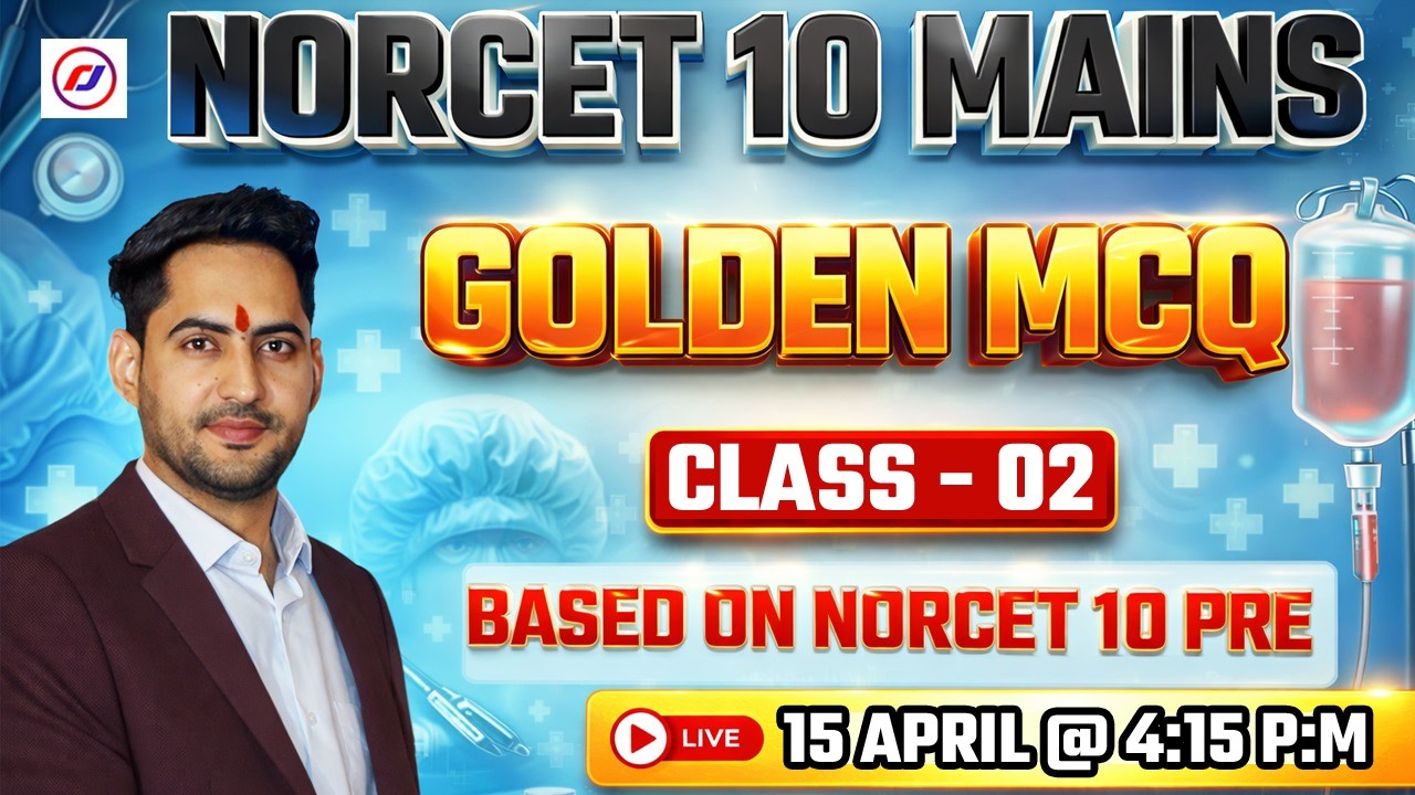 AIIMS NORCET 10 MAINS🔥 | Nursing officer | Mcq 🎉 RJ Sir Birthday Special | Live | Rajesh Sir