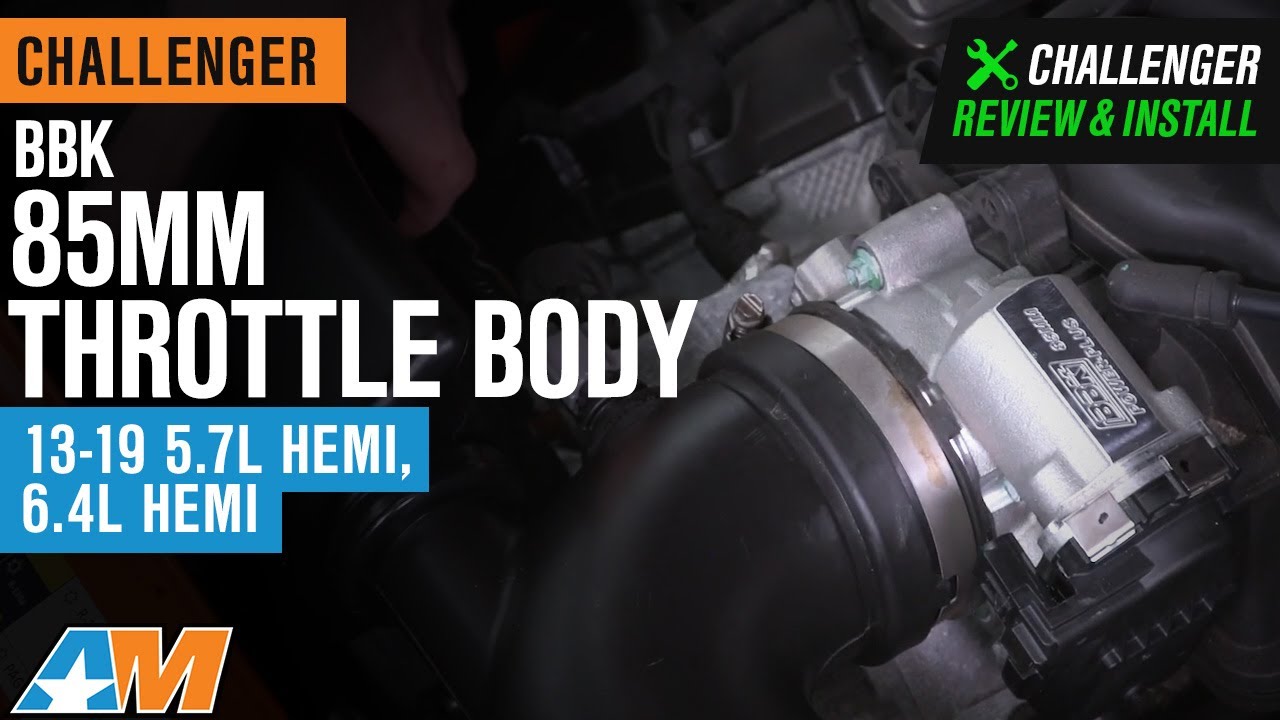 Обзор и установка дроссельной заслонки Challenger BBK 85 мм для двигателей HEMI 5,7 л и HEMI 6,4 ...