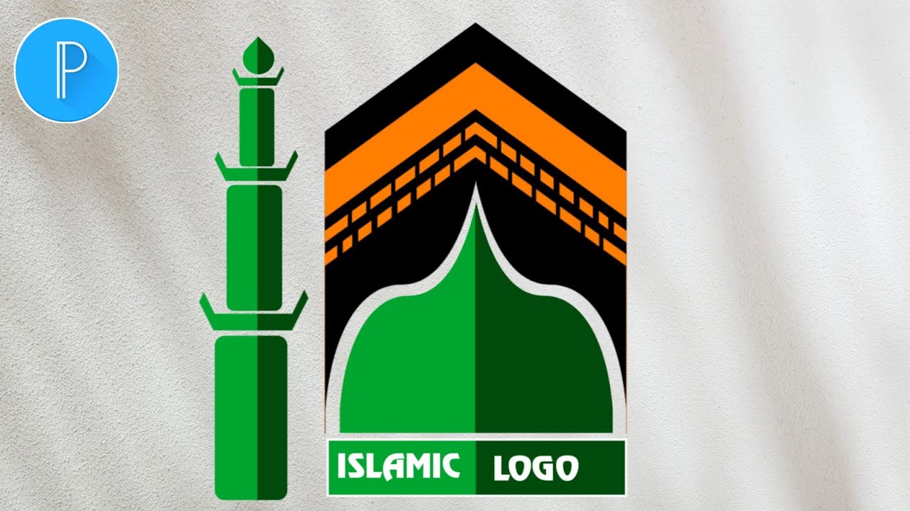 islamic logo design tutorial | How to make Islamic logo design | Islamic logo design in pixellab