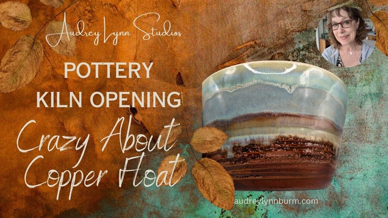 Pottery Kiln Opening, CRAZY FOR COPPER FLOAT,  Cone 6, 8 minute hold! NO PINHOLES!  YAY! Combos inc.