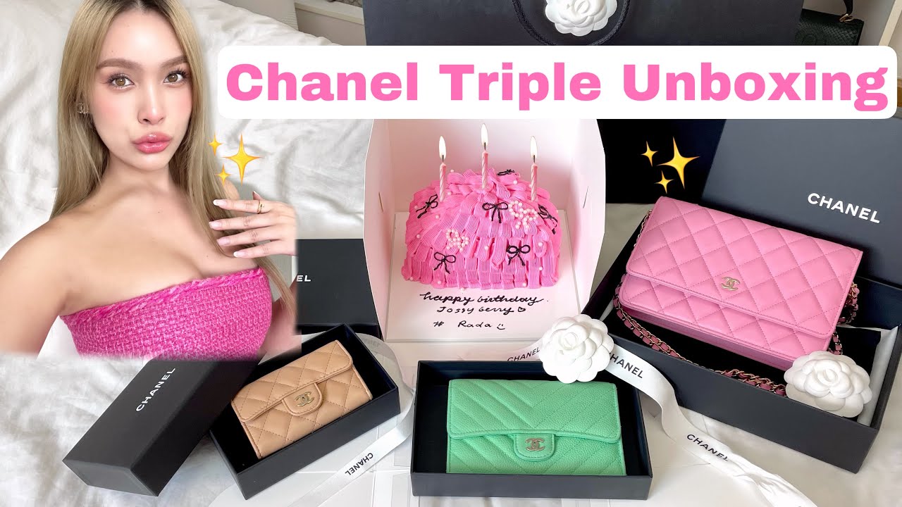 Chanel Triple Unboxing เห่อแกะกล่องชาแนล 3 ใบ จบๆๆ | Jossy Berry
