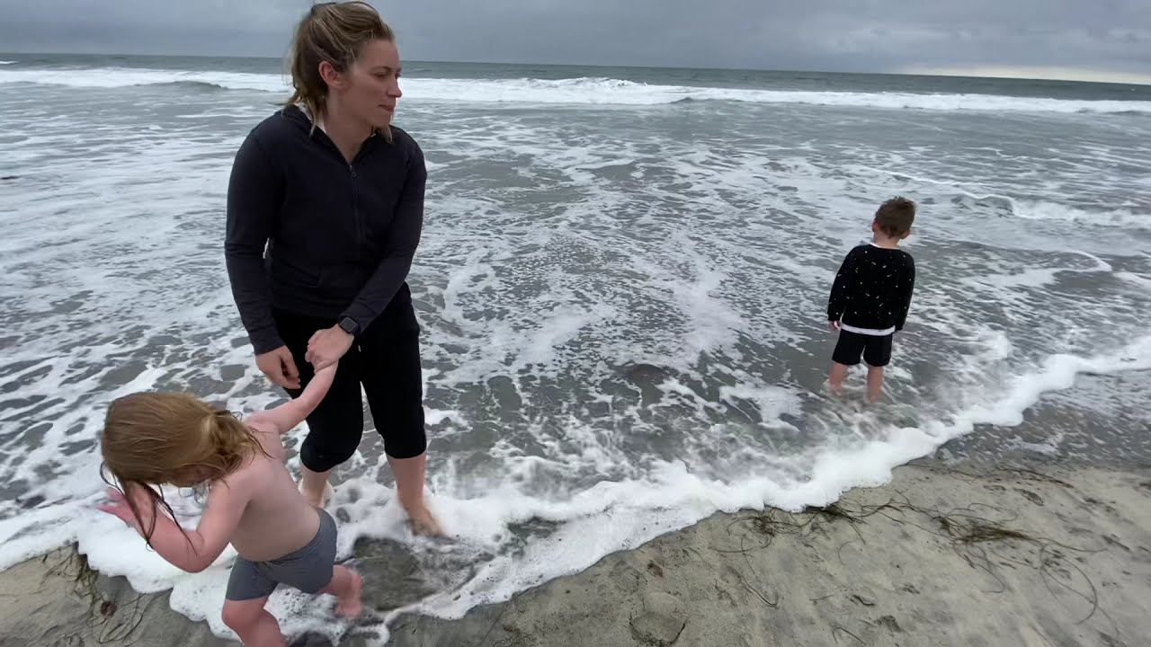 Playing at the Beach in Carlsbad, CA (April 2021)