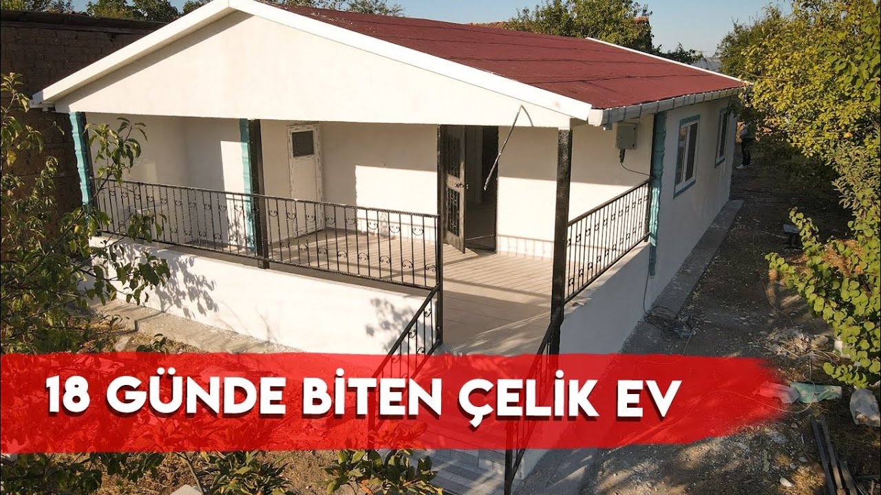 TANITIM VİDEOSUDUR   /  18 GÜNDE ANAHTAR TESLİM EV MALİYETİ