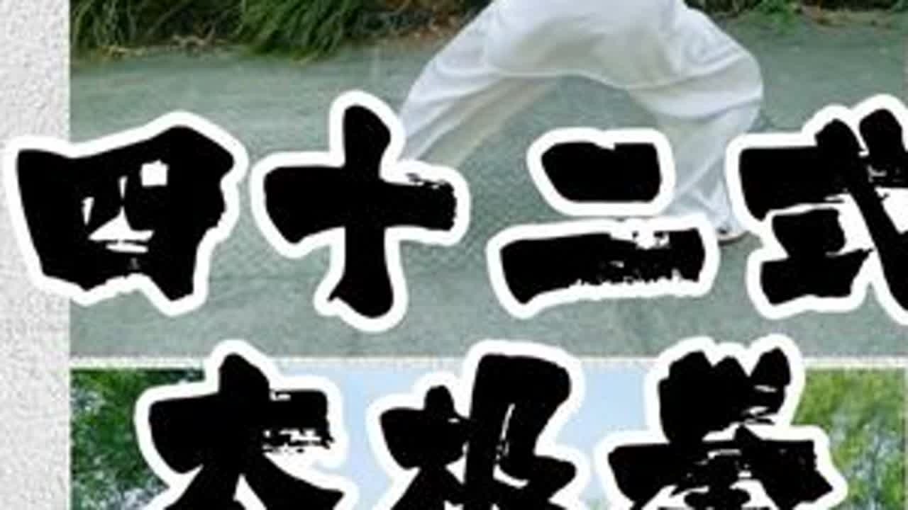 【完整版】四十二式太极拳竞赛套路正面背面双向对照演示 （标准口令字幕）1、起势 2、右揽雀尾 3、左单鞭 4、提手5、白鹤亮翅 6、搂膝拗步 7、撇身捶8、捋挤势 9、进步搬拦捶 10、如封似闭...