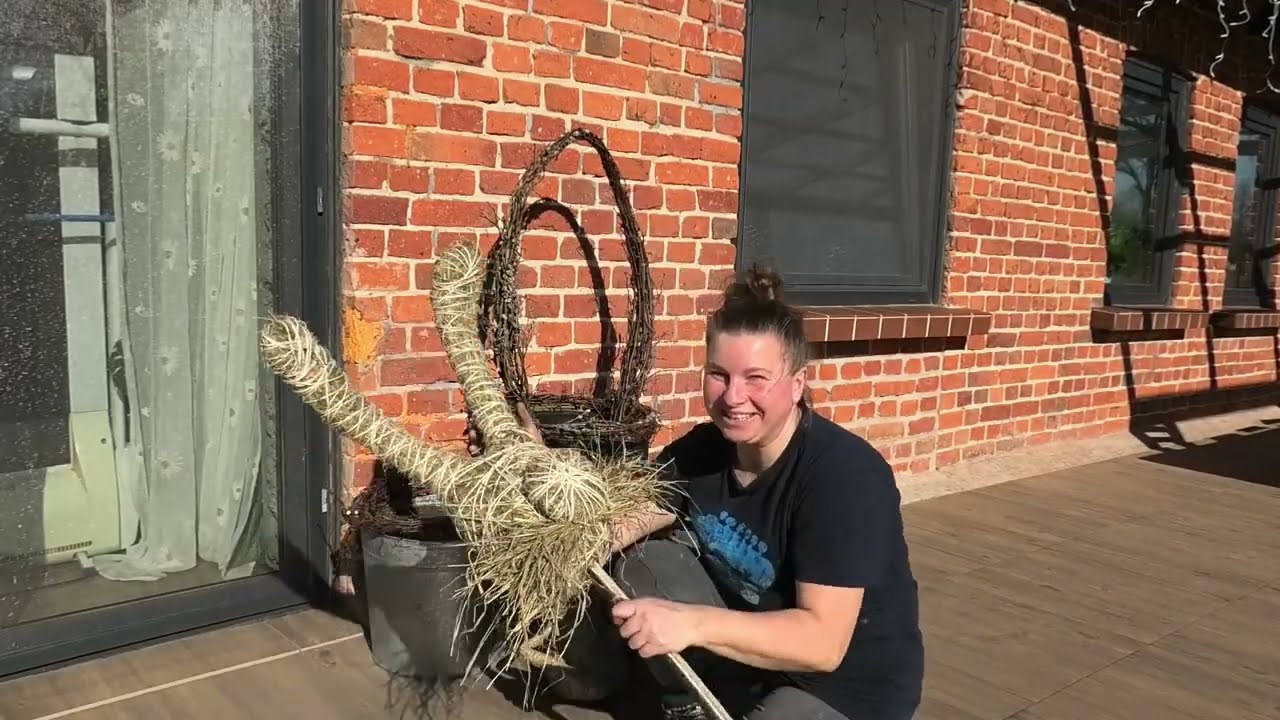 Dekoracje w donicach na taras.