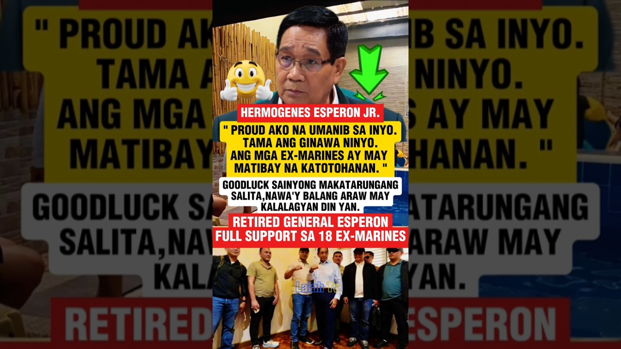 RETIRED GENERAL ESPERON SUPPORTADO ANG 18-EX MARINES #shorts