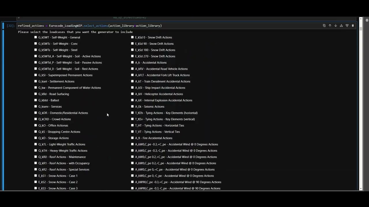 Eurocode Load Combination Generator
