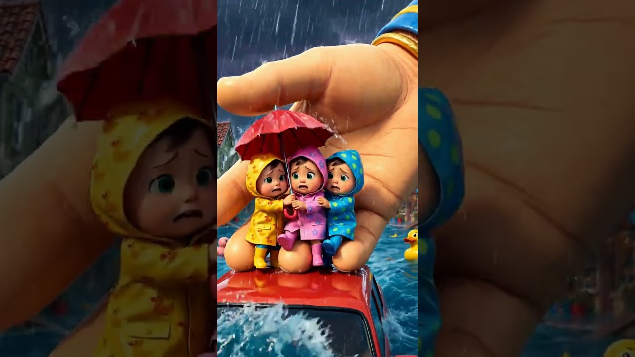 A Giant Helping Hand Rescues the Toddlers from the Flood! 🌊🖐️ | Animated Short