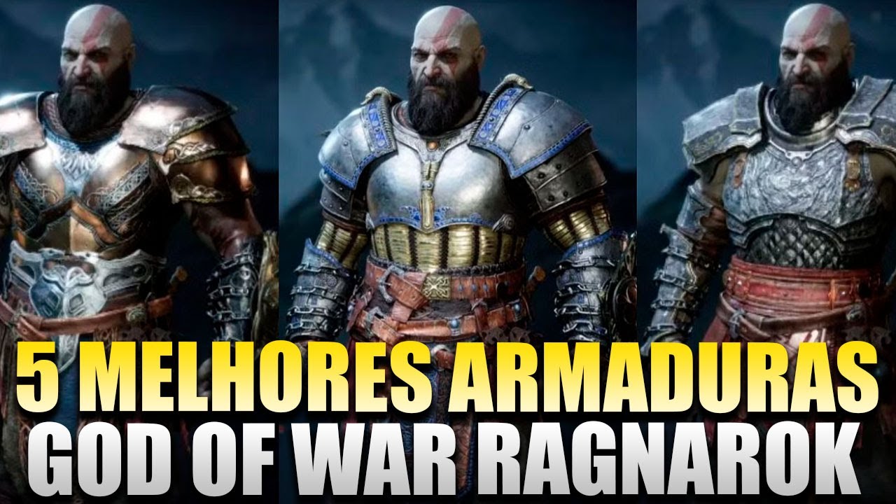 TOP 5 Melhores ARMADURAS Em God Of War RAGNAROK! COMO QUEBRAR O Jogo e FICAR MAIS FORTE!