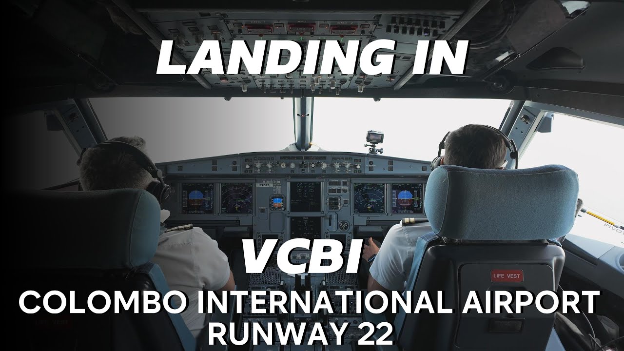 4K Landing in Colombo International Airport, Sri Lanka🇱🇰 | A320 Pilot's Perspective with LIVE ATC