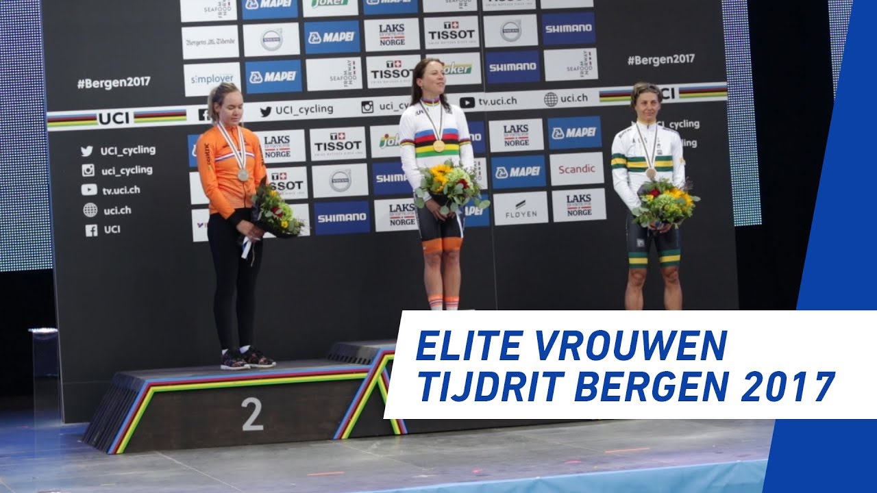 IN BEELD - Annemiek van Vleuten wint goud op tijdrit WK Weg