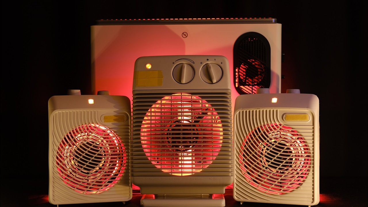 😴 Triple Fan Heater Sounds with Convector Heater Sound and Deep Tube Noise for Easy and Fast Sleep