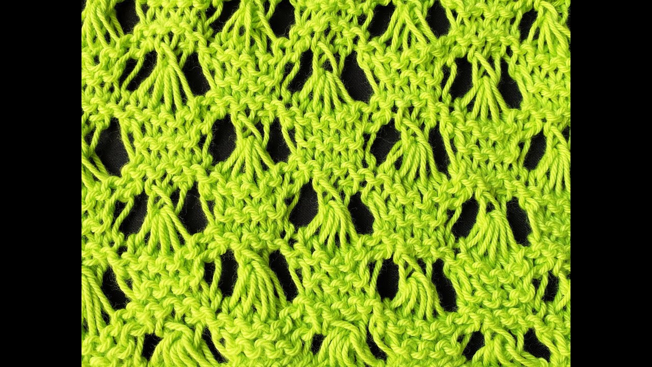 Come fare: Punto conchiglia traforato ai ferri! Facilissimo! Tutorial step by step!