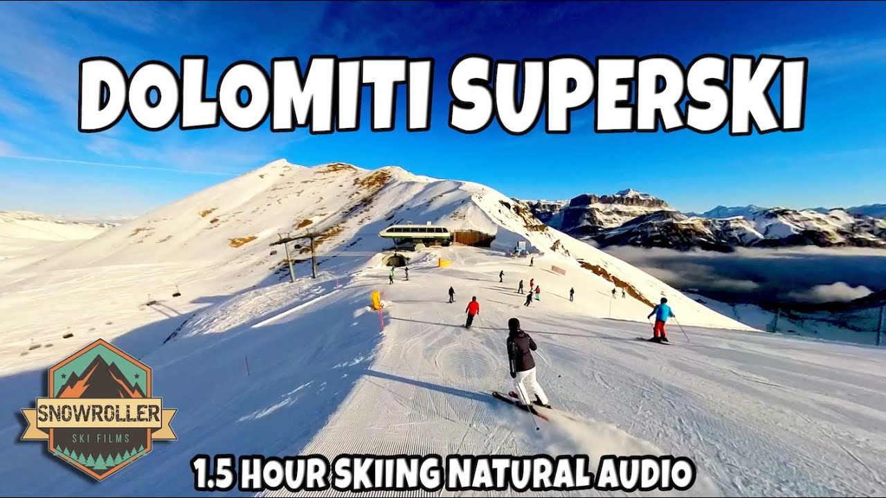 Dolimiti Superski 2025 * 4K *  natural audio