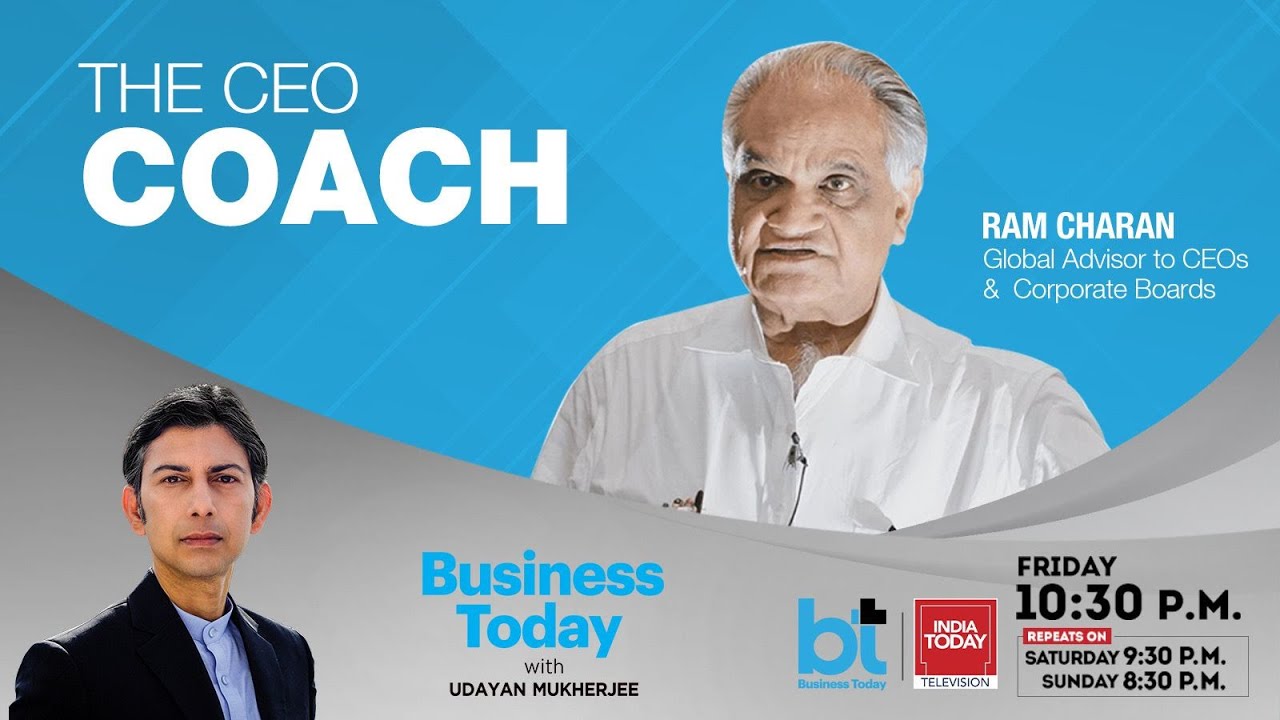 The CEO Coach | Dr Ram Charan Exclusive With Udayan Mukherjee