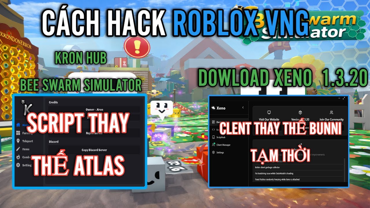 🔥NEW CÁCH TẢI XENO MỚI NHẤT THAY THẾ BUNNI VÀ SỬ DỤNG SCRIPT THAY THẾ ATLAS TẠM THỜI BSS MOBILE/PC