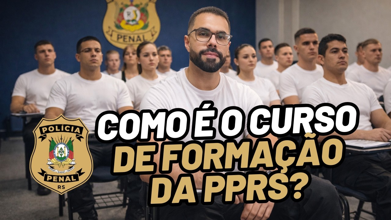 CONCURSO PPRS 2026 - Como é o Curso de Formação da Polícia Penal (Matérias, Enxoval, Regras).