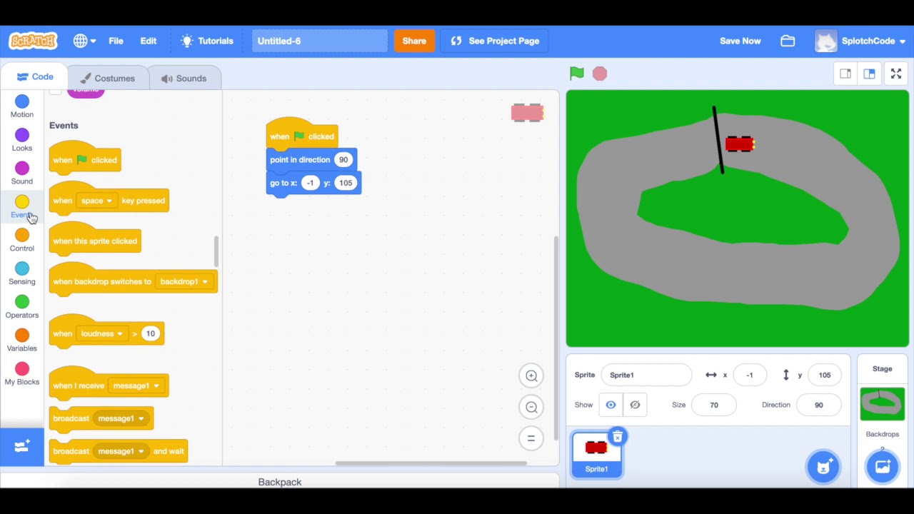 Scratch Coding - Make your own car race game