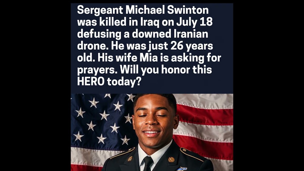 Tributes honor a fallen U.S. service member, military sacrifice, and support for grieving families.
