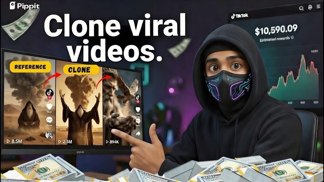 Этот ИИ клонирует вирусные видео из TikTok за 60 секунд (доказательство: 8,5 млн просмотров) | Вз...