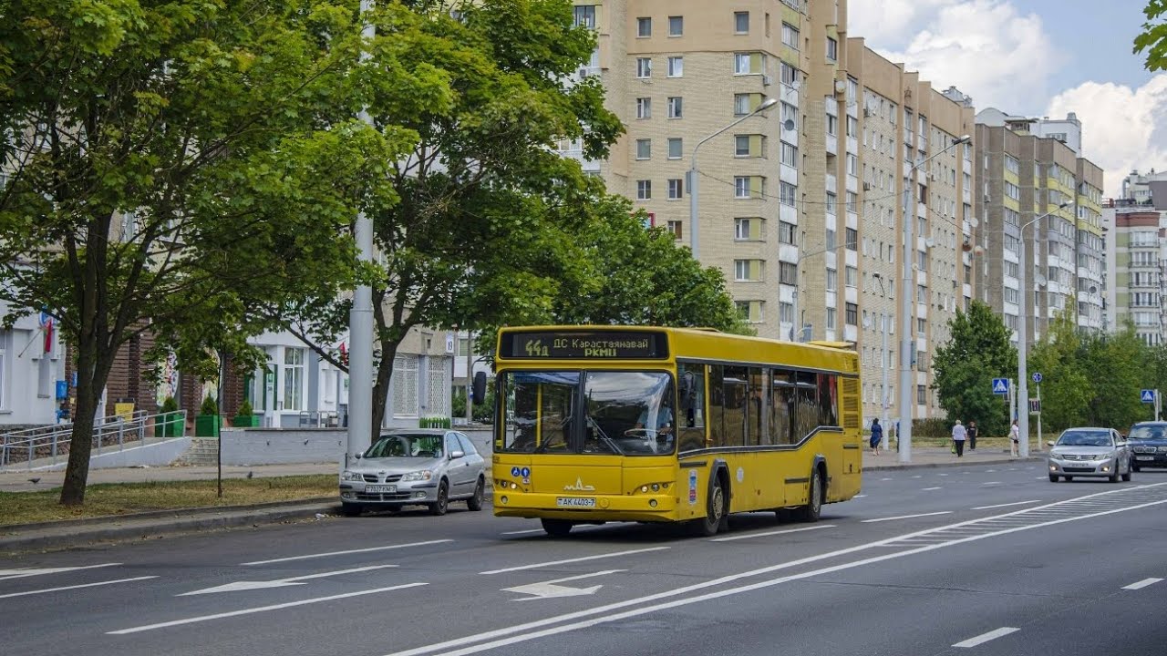 Минск. Поездка в автобусе МАЗ-103.465, Г/№ АК 4403-7, маршрут №24 (31.01.2025)