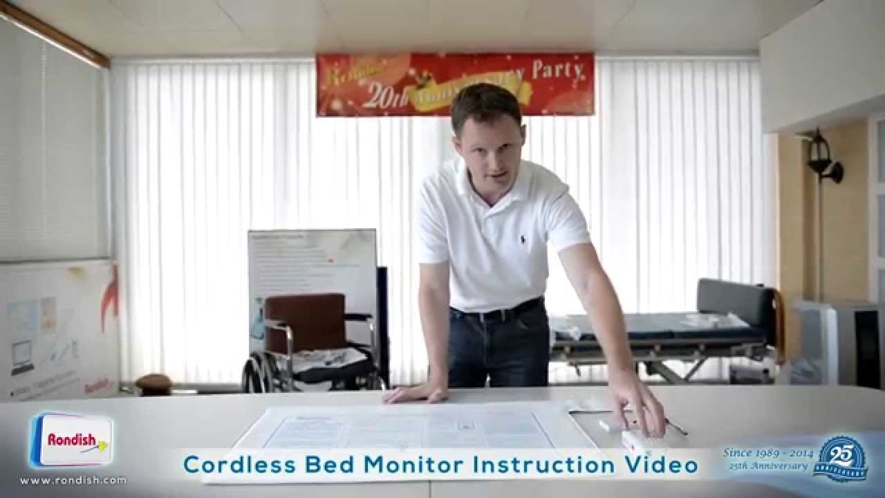 Rondish Cordless Bed Monitor Setup Instruction