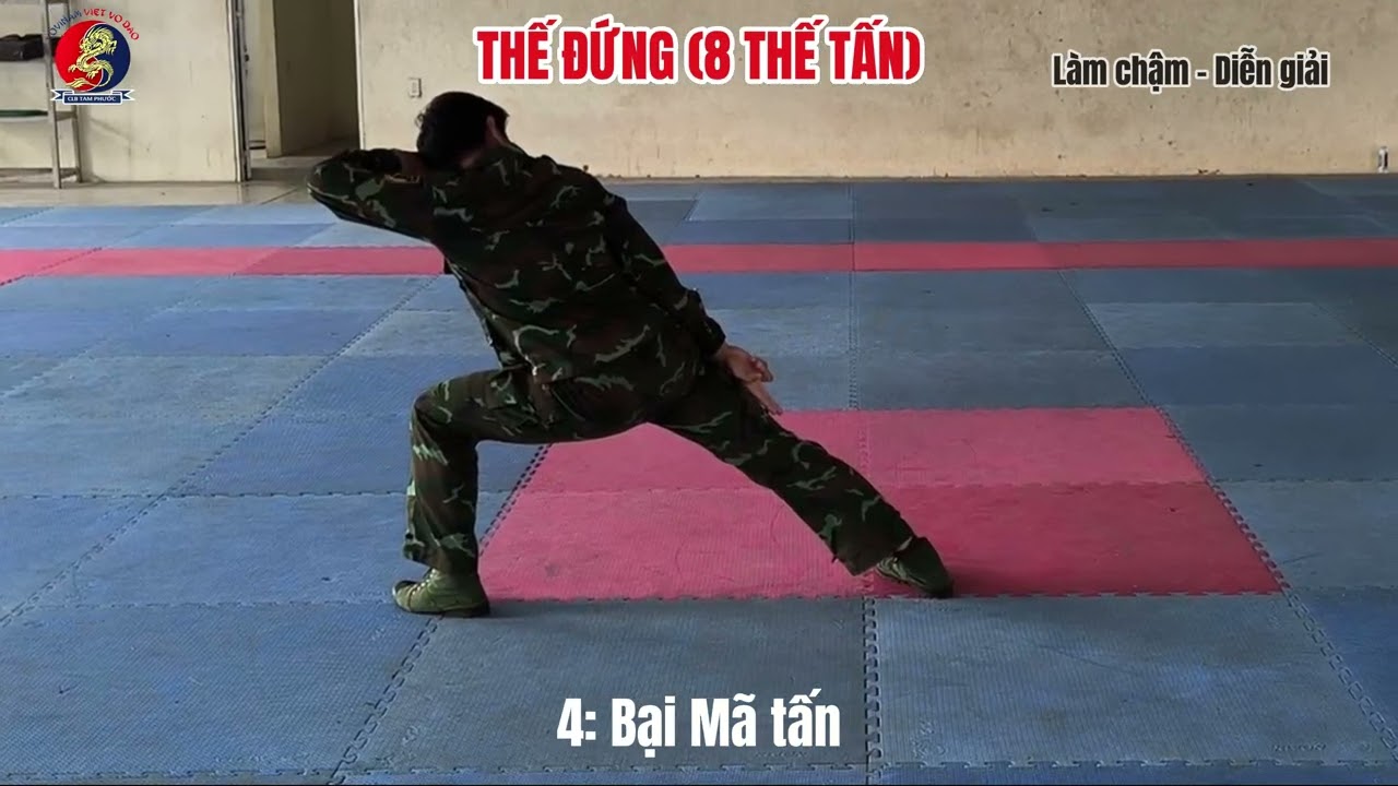 THẾ ĐỨNG - 8 THẾ TẤN | Võ bộ đội, lục quân, đặc công, biên phòng