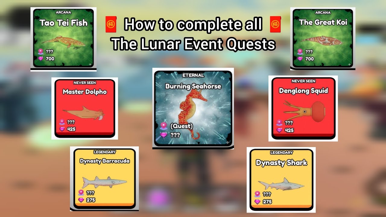 🧧 How to Complete All the Lunar Event Quests in Become a Deep Sea Explorer 🧧