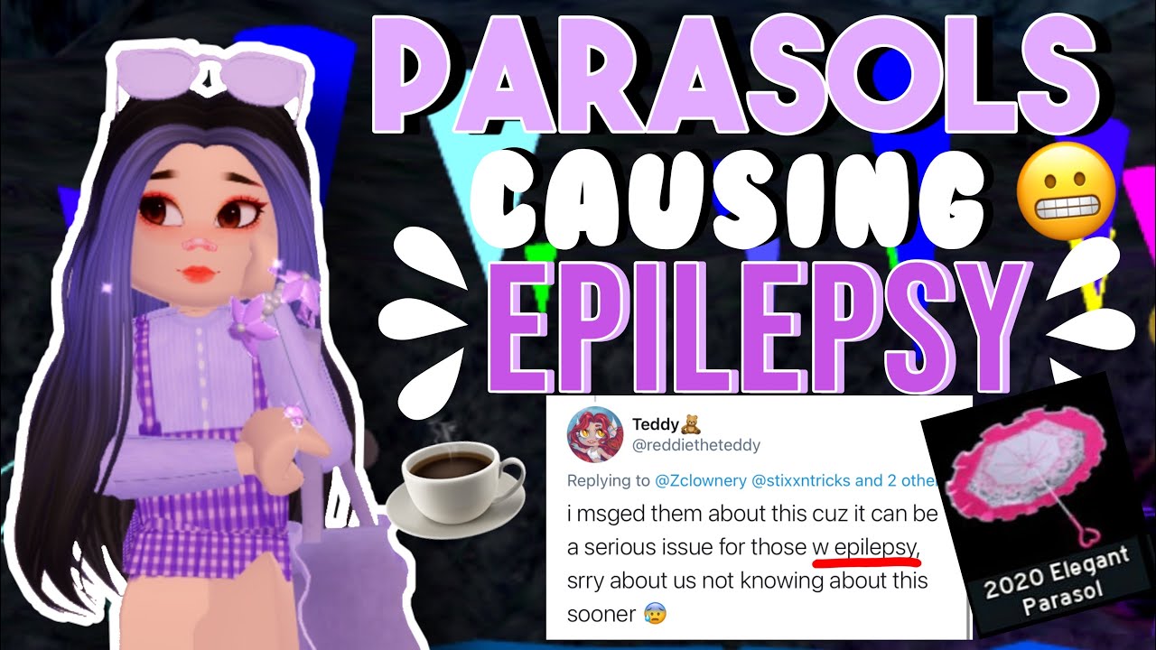 PARASOL GLITCH triggering EPILEPSY SEIZURES..||roblox royale high||