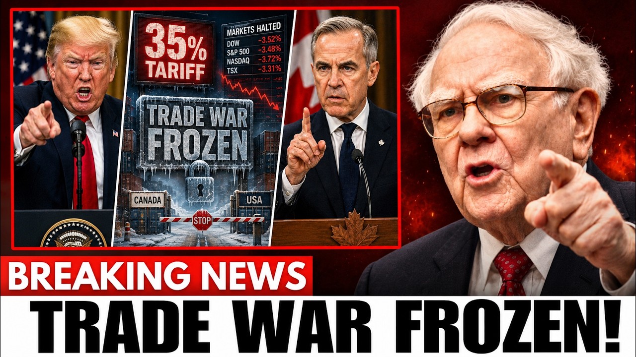BREAKING: Trump's 35% Tariff Hit Canada &mdash; Carney Said 1 Word and Froze the Trade War | Buffett