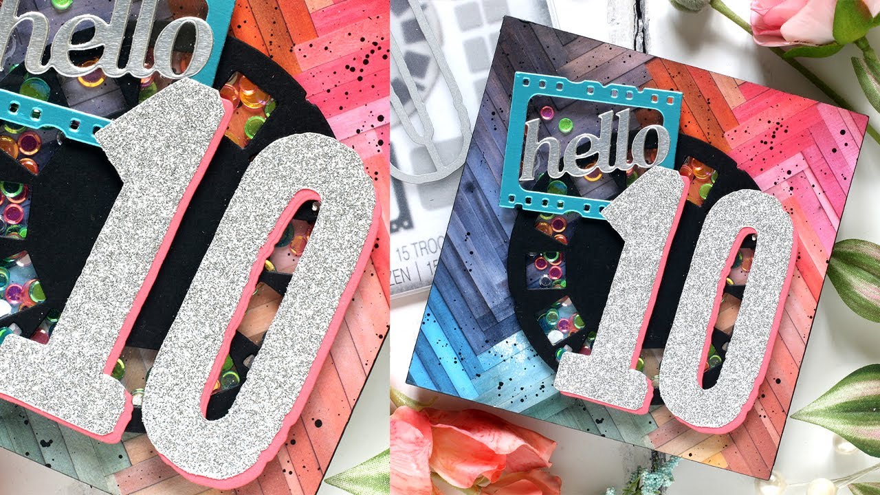 КАК СДЕЛАТЬ особенную коробку-виньетку в смешанной технике, чтобы отпраздновать знаменательную да...