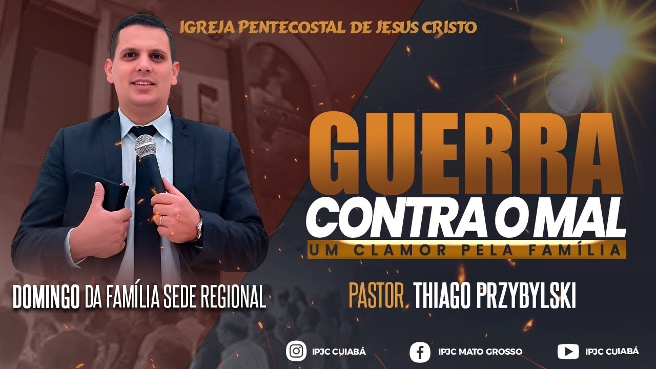 Culto da Família | AO VIVO | GUERRA CONTRA O MAL| 5º DIA | DOM 01/03/2026 | @ipjccuiaba