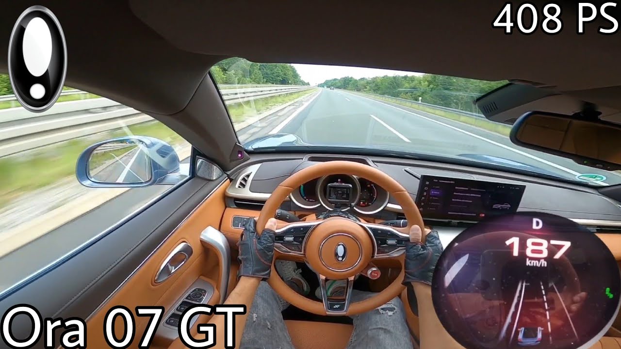 2024 GWM Ora 07 GT (408 PS) POV Testdrive AUTOBAHN Beschleunigung & Topspeed