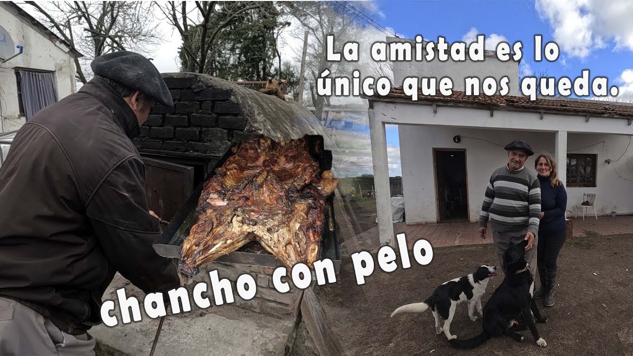 Viajamos a Nogoyá a comer chancho con pelo a la casa de nuestro amigo Gustavo.