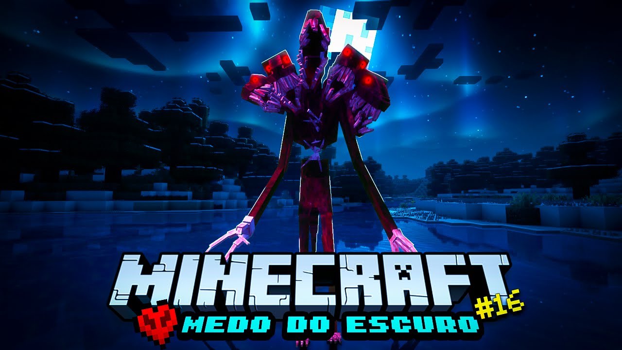 QUEEN DWELLER nos ASSUSTOU na CAVERNA!! - MINECRAFT HARDCORE - Medo do Escuro #16