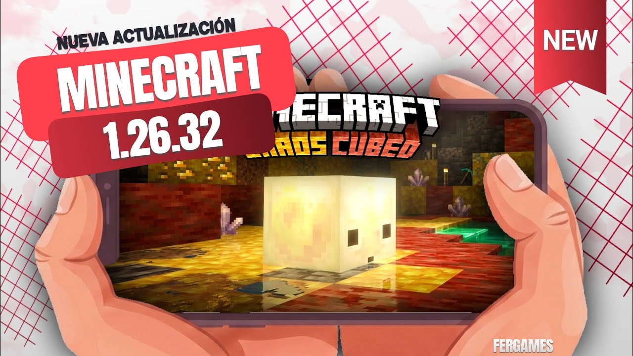 DESCARGAR MINECRAFT BEDROCK 26.32 para ANDROID / MINECRAFT 1.26.32 Version Oficial